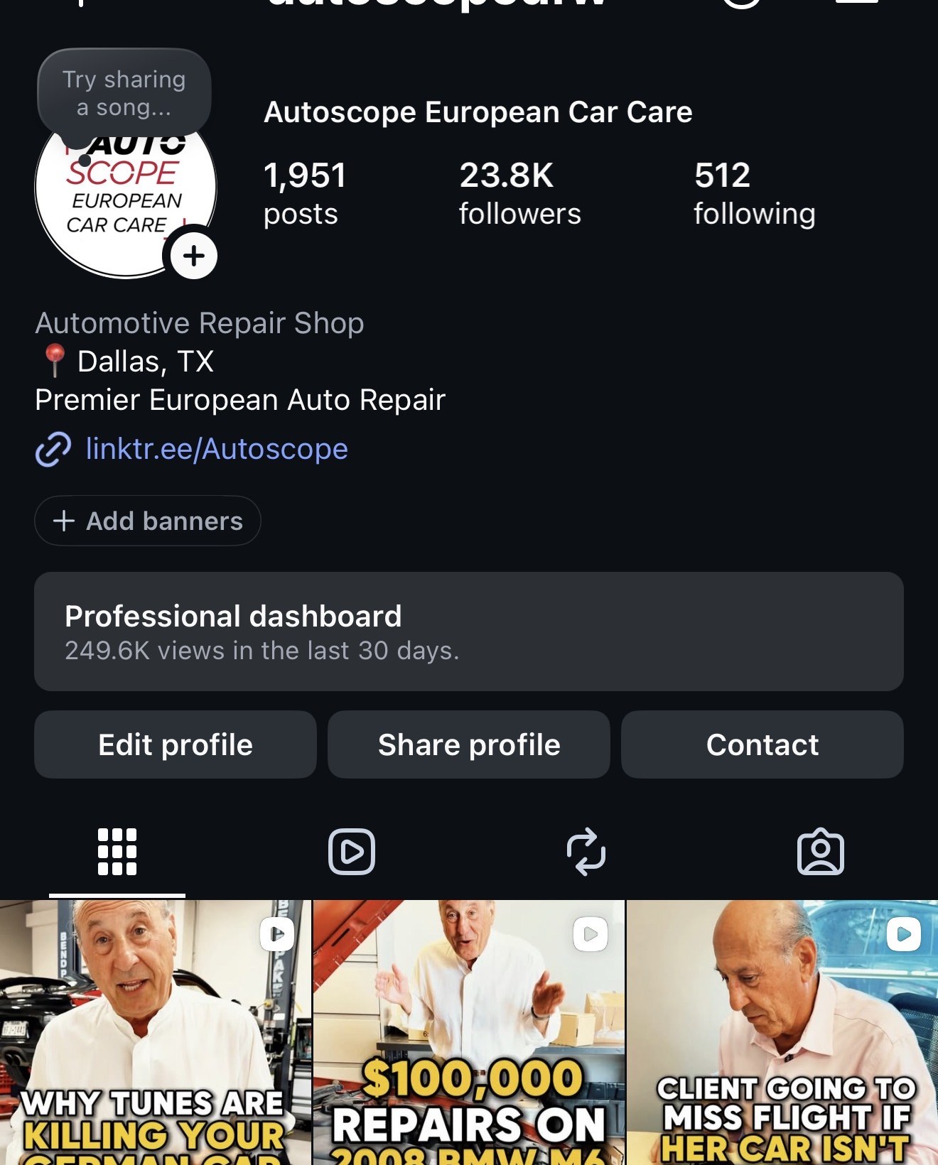 Autoscope European Car Care social media work shown in Kasper Digital client gallery