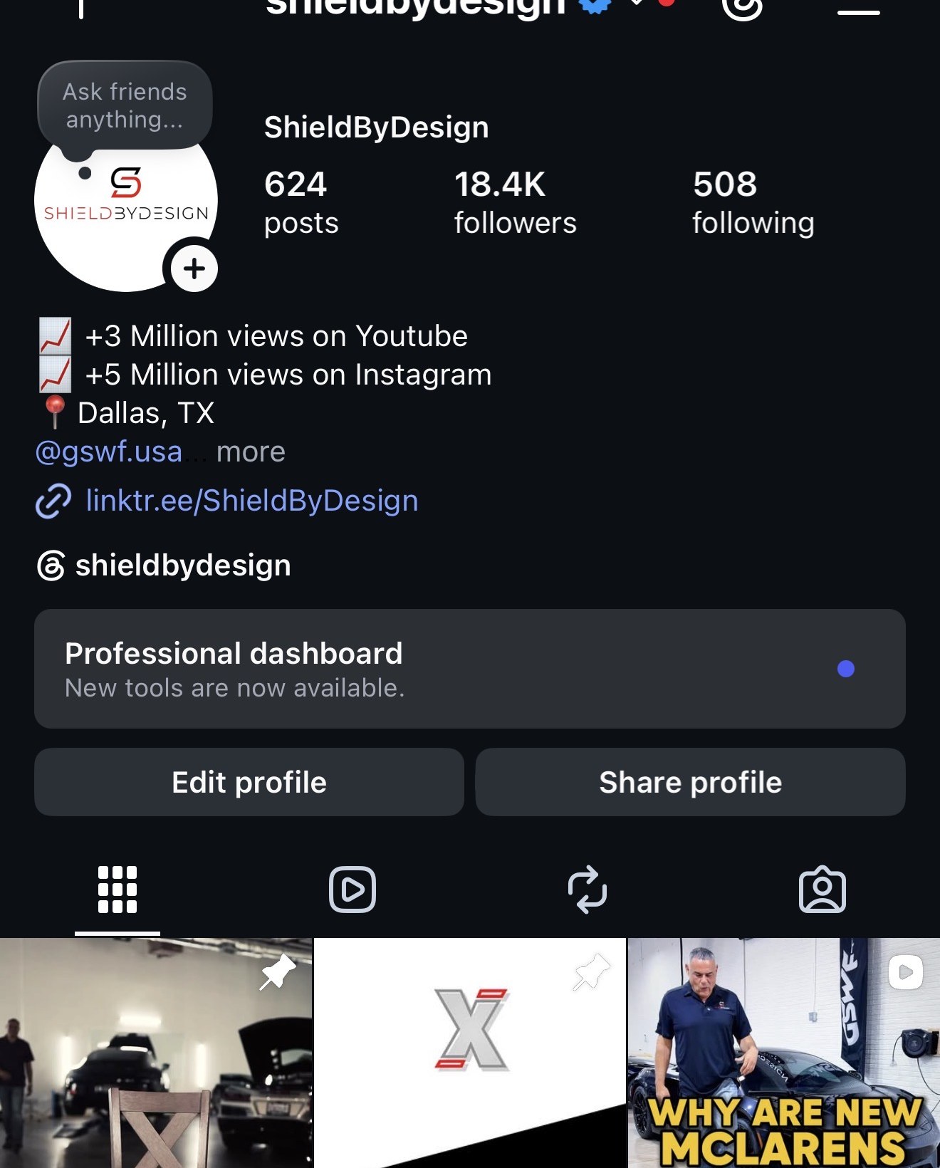ShieldByDesign social media work shown in Kasper Digital client gallery